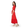 thumbnail image 3 of Leota Marlo Dress Solid Barbados Cherry Size S, 3 of 5