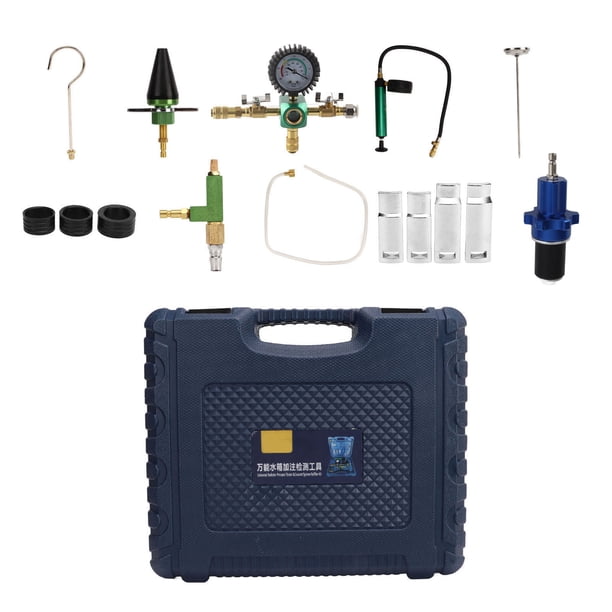 Probador De Fugas De Presión Del Radiador, Kit De Herramientas De Recarga De Refrigerante De Radiador Portátil Eficiente, Fácil De Usar Para La Mayoría De Los Vehículos