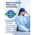 thumbnail image 2 of Cooling Eye Mask with Ice Gel. Instant Relief Puffy Eyes Migraine Surgery, Hsa Store Eligible Items Fsa Stay Cold Comfy, Cold Compress Pack for Tired Eyes, Headache Dark Circles Sleep, 2 of 4
