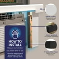thumbnail image 5 of Breeze Stop Surround Insulation Side Panels White for Window AC Unit Indoor Air Conditioner Cover for Winter and Summer ( Fits 36" - 40" Wide Window), 5 of 5