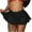 Black, variant on IROINNID Women's High Waist Mesh Skirt Panties Short Elastic Waist Mini Solid Color Skirt