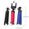 thumbnail image 4 of Trípode flexible de esponja con forma de pulpo para teléfono móvil, smartphone, ligero y flexible, soporte para teléfono, trípode de viaje para selfies (negro, rojo y azul), 4 of 8
