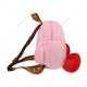 thumbnail image 3 of Nueva mochila Kirby Anime Kawaii Star Kirby, mochila escolar de peluche, regalo de cumpleaños y Navidad para adultos, 3 of 5