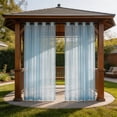thumbnail image 6 of Sheer Voile Curtains Long Transparent Drapes Double Rod Pocket Gauze Curtains for Living Room Bedroom Sliding Glass Door, 6 of 6