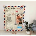 thumbnail image 3 of Personalized to My Mom Blanket from Daughter Son Love Letter Mail to Mom Birthday Mothers Day Christmas Customized Fleece Sherpa Blanket, Custom Name Throw Blanket Gifts for Women, Her, Mother, 3 of 6