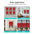 thumbnail image 7 of Red Christmas Window Privacy Film Stained Glass Window Film Decorative Windows Cover Static Windows Cling for Glass Door Snowman Xmas Tree Gifts Snowflake Winter Stickers for Bathroom 17.7"x39.3", 7 of 7