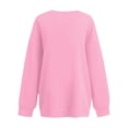 thumbnail image 5 of Resicozy Oversized Sweatshirt for Women Crewneck Long Sleeve Pullover Hoodies Tops Fall Fashion Clothes Pink XL, 5 of 5