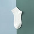 thumbnail image 3 of GZWYHT Ankle Socks,Crew Socks 5Pairs Non-Slip Unisex Stripe Short Stockings Color Stockings Comfortable Socks Dress Socks,Cotton Socks,Mens Socks White, 3 of 4