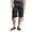 Black, variant on Men's Rip-stop Belted Cargo Shorts 9AP30 - Teal Camo - 32