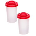 thumbnail image 1 of Oleegame 2PC Produce Storage Camping Picnic Outdoor Kitchen Lunch Box Travel Set Red Lid Plastic Airtight Divider Red, 1 of 9