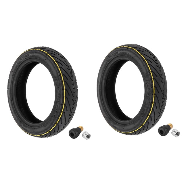 2X Neumático Sin Cámara de 10 Pulgadas para Ninebot Max Patinete Eléctrico G30 60 / 70-6.5 Neumático Delantero Y Trasero Reemplazo de Piezas