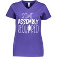thumbnail image 3 of Inktastic Some Assembly Required Left Leg Amputee Women's V-Neck T-Shirt, 3 of 5