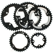 64/104 BCD Bike Chainring Set, 22T 24T 26T 32T 38T 42T 44T Steel CNC Alloy Double/Triple MTB Chainring 4 Bolts Mountain Bicycle Chainrings fit 8 9 10 Speed Compatible