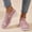 Pink, variant on Women's Walking Shoes - Tennis Athletic Casual Gym Slip-On Lightweight Sneakers