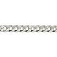 thumbnail image 2 of Sterling Silver 8.5mm Beveled Curb Chain (24 X 8.5) Made In Italy qfb210-24, 2 of 5