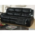 thumbnail image 5 of Bowery Hill Transitional Faux Leather Reclining Sofa in Black, 5 of 7