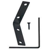 Hampton 5021202 3 x 0.75 x 3 in. Black Steel Inside L Corner Brace, Pack of 20