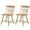 Natural, variant on ELLEGNT 2 PCS Curved Spindle Back Windsor Chairs - Turned Legs, Dining Chairs for Living Room Natural