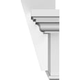 thumbnail image 4 of Ekena Millwork 84" Bottom Width x 88" Top Width x 7 1/4"H x 1"P, Craftsman Crosshead with Bottom Trim w/ Flat Keystone, 4 of 24