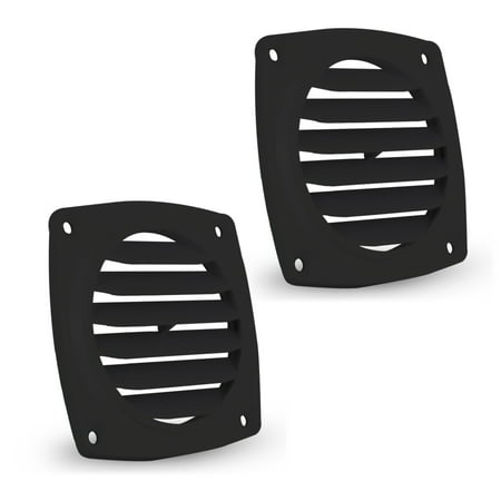 

Five Oceans Louvered Flush Thru Vent 3 inches Black 2-Pack FO1675-M2