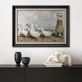 thumbnail image 2 of IDEA4WALL Premium Frame Wall Art Little Girl & Goose Flock Animals Print Farmhouse Classic Illustrations Fine Art Colorful Country Wall Decor for Living Room, Office - 26"x36" Black, 2 of 5