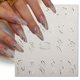thumbnail image 4 of Pegatinas de uñas 3D de línea de Metal, líneas de rayas curvadas francesas, cinta de mármol láser, deslizadores de remolino, calcomanías de Gel para uñas adhesivas de manicura, 4 of 7