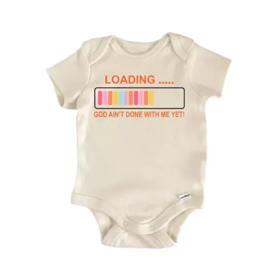 Loading God Jesus Religious God Christian Baby Boy Girl Clothes Bodysuit Cute Baby Onesie, BABY BODYSUIT LAT 4424