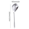thumbnail image 3 of Pedty 1X Cooker，Cooking Utensils 304 Stainless Steel Slotted Spoon Long Handle Pepper Big Slotted Spoon Home Kitchen Drain Oil Hot Pot Slotted Spoon Dredge Oil, 3 of 9