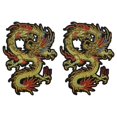 thumbnail image 2 of 2 Pcs Fabric Stickers Clothing Dress Trims Patch Craft Embroidery Patch Dragon Embroidered Patches Sewing Decorative Patches, 2 of 3