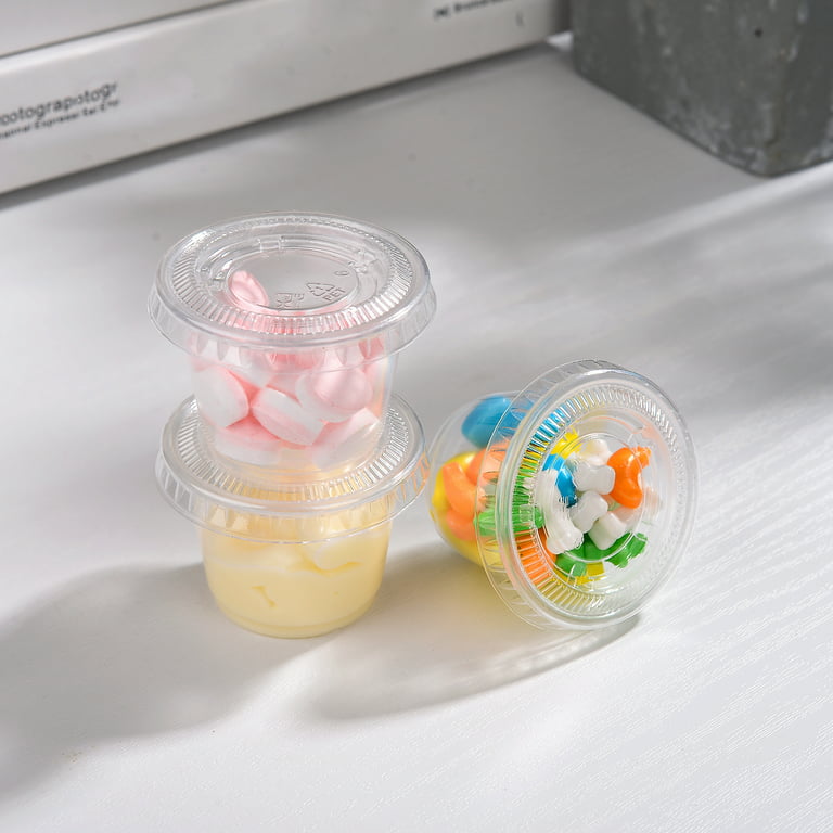 2oz Clear Treat Cups with lids (pkg of 10) - Frantic Stamper