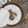 thumbnail image 2 of Saro Lifestyle Woven Rattan Napkin Ring (Set of 4), 2 of 5