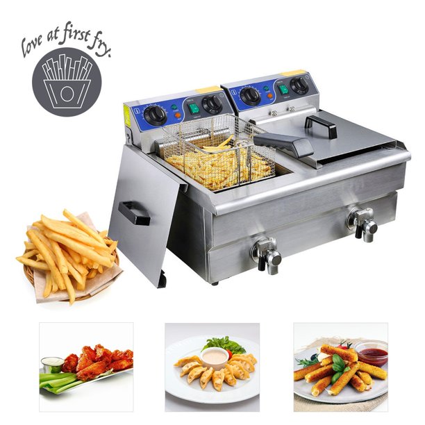 Koval Inc. Stainless Steel Commercial Electric Deep Fat Fryer with