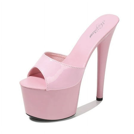 

181 Series 16.5cm Heel 7cm Platform 2021 Summer New Leather Fish Toe Shoes Women High Heels Sexy Platform Sandals LFD