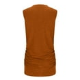 thumbnail image 4 of Meichang Womens Tank Tops Summer Tops Sleeveless Casual Crew Neck Tee Shirts Loose Fit Basic Shirts Solid Color Going Out Athletic Tank Tops for Women, Coffee L, 4 of 9