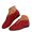 Red, variant on Mostsola Ballet Flats Shoes for Women Suede Slip on Fashion V Cut Dress Shoes Casual Walking Shoes