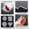 thumbnail image 3 of 20 Pcs Clear Acrylic Sheets, 4 Shapes Acrylic Cast Boards for LED Light Base, Blank Acrylic Panel Signs, Transparent Boards with Double-Sided Protective Film for DIY Craft Projects, 3 of 5