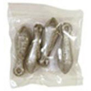 10-Pack Of 16 Oz Bank Sinkers For Fishing - 10 Pounds Total Lead Weights