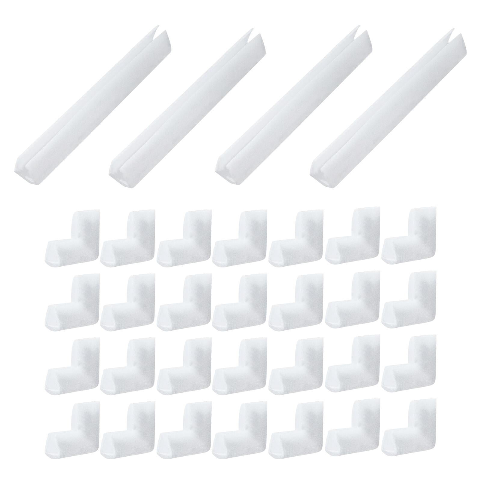 koolsoo 32Pcs Picture Frame Foam Corner Protectors Corner Guard Packaging Protection Shockproof L Shaped Cushioning for Photo Mirror