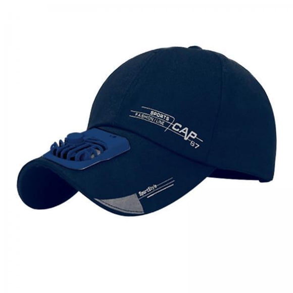 Gorra de béisbol con ventilador Sunnimix para Camping al aire libre azul