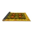 thumbnail image 2 of Ahgly Company Indoor Square Abstract Yellow Contemporary Area Rugs, 7' Square, 2 of 4