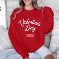 thumbnail image 2 of Penkiiy Valentines Sweatshirts for Women - Cute Valentine Sweatshirt Casual Heart Grahic Pullover Tops XS Red, 2 of 7