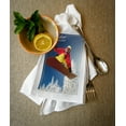 thumbnail image 2 of Boulder, Colorado, Snowboarder (100% Cotton Tea Towel, Decorative Hand Towel, Kitchen and Home), 2 of 3