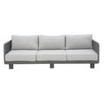 thumbnail image 2 of Cancun Aluminum Sofa Set with Dark Gray Rope in Silver Cushion, 2 of 8