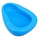 thumbnail image 1 of Orinal portátil de cama, de plástico, para pacientes postrados en cama (azul), 1 of 8
