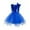 Blue, variant on Girls Dance Costumes Navy Sequin Dress Tulle Dance Dresses Dance Costume Dance Clothes Dance Performance Outerwear 7-8 Years