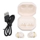 thumbnail image 1 of Mini écouteurs sans fil Bluetooth 5.3, légers, antibruit, connexion longue distance, avec étui de chargement, blanc nuageux, 1 of 4