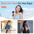 thumbnail image 6 of 3-In-1 Portable Handheld Turbo Fan With 100 Speeds And LED Display Purple, 6 of 16