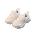 thumbnail image 2 of Hinvhai Baby Boys Girl Classic Fashion First Walking Shoes ,Children's Casual Comfortable Soft Sole Non Slip Solid Color Sneakers White 5 Years, 2 of 9