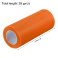 thumbnail image 2 of Uxcell Tulle Rolls Fabric Spools 6" 25 Yards Dark Orange for Decoration Wrapping Wedding DIY Crafts, 2 of 5