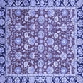thumbnail image 1 of Ahgly Company Machine Washable Indoor Square Oriental Blue Modern Area Rugs, 3' Square, 1 of 4